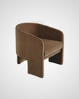 Design loungestol Tripod i velour med tre ben