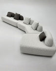 Sofa Organic Bouclé Cream 3-delt